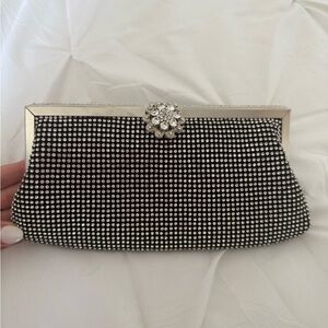 Elegant Silver Clutch Bag
